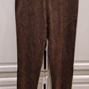 Fate Brown Snake Print Leggings